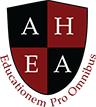 AHEA Logo Shield red text smallest